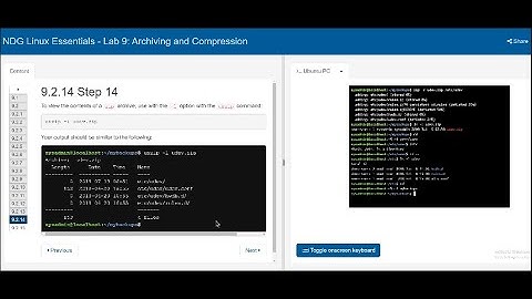 Intro to Linux || Cisco Lab9 || Archiving and Compression