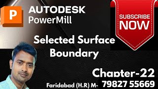 Select surface boundary in autodesk powermill