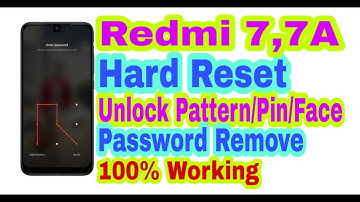 Redmi 7,7A Hard Reset || Unlock Pattern/Pin/Password/Fingerprint Remove 100% Working By Tech Babu