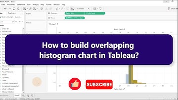 How to build a overlapping histogram chart in tableau?