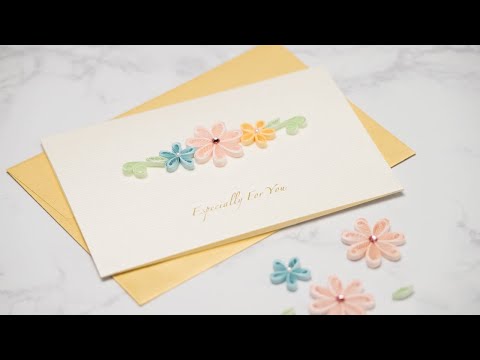 Lakit】美しい紙の渦、ペーパークイリングで花のカードを作ろう