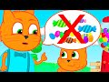 Familia de Gatos - Papá Contra Dulces Dibujos Animados Para Niños