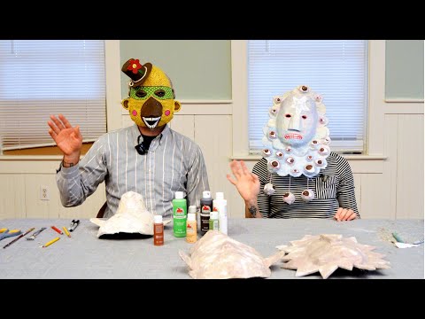 Βίντεο: Πώς να φτιάξετε μάσκες Papier-mâché