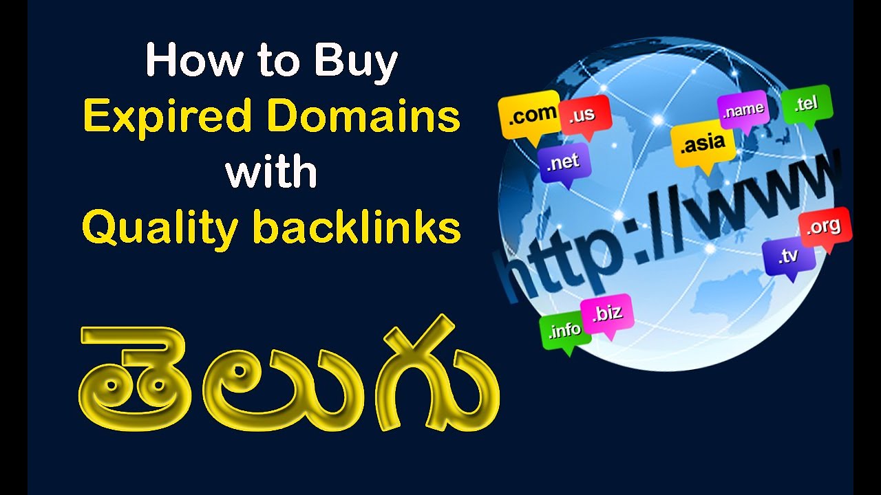 How to Buy Expired Domains with Quality Back Links Telugu | High DA ...