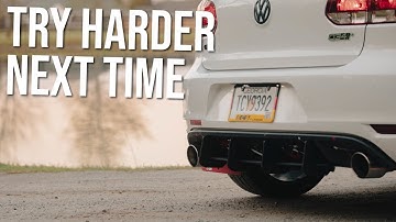 And The Award For My WORST SHOT Video Goes To...Beri-Backer Rear Diffuser Install | Elsa the GTI
