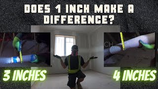 How to insulate your attic: Attic Insulation Comparing 3 vs 4 inch diameter hose