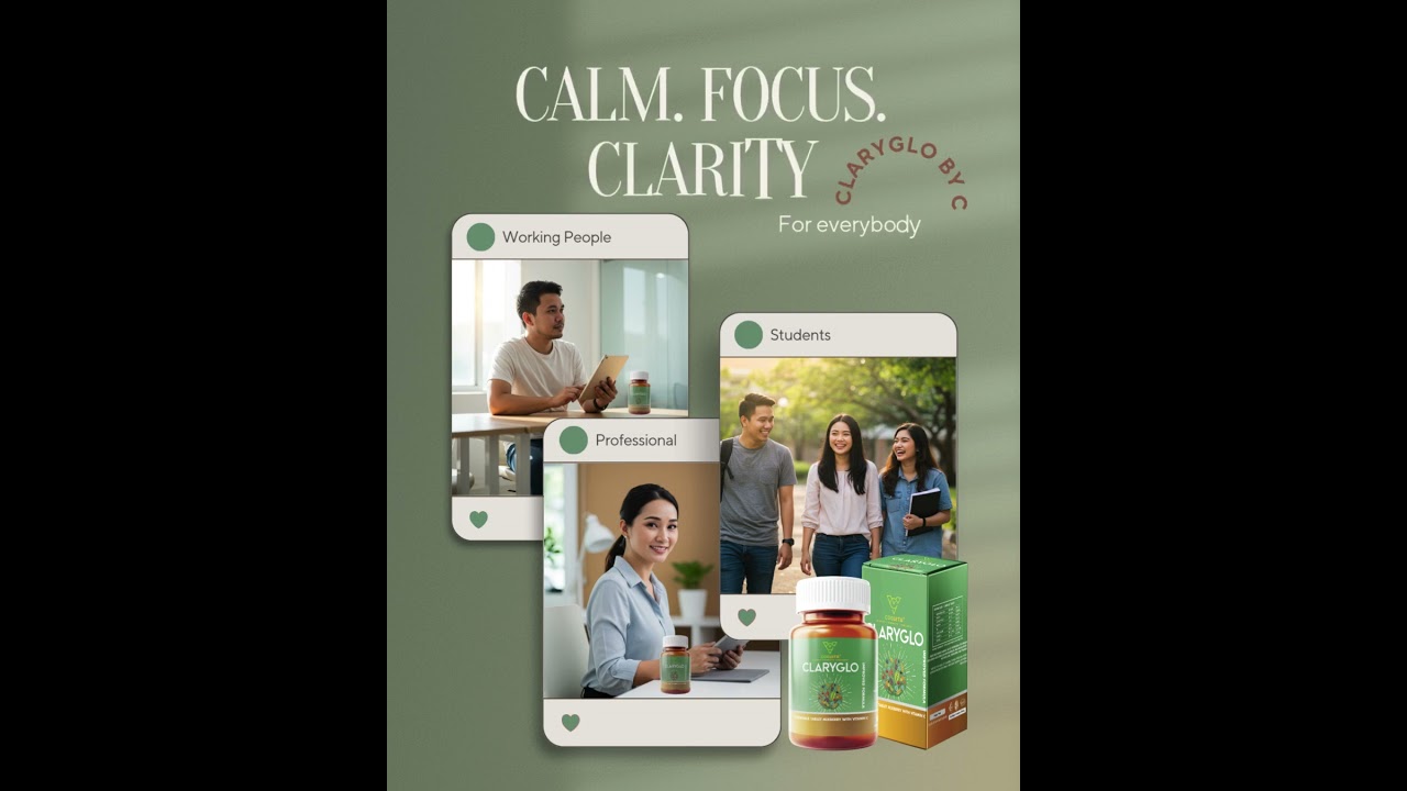 Meet ClaryGlo by CogVita — a chewable supplement for clarity, calm, and confidence.