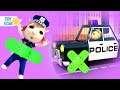 Policeman is Here to Help: Dolly and Kids pretend play funny stories with sticky tape #340