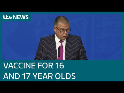 All healthy 16 and 17 year olds in UK to be offered Covid vaccine | ITV News