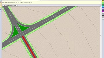 CIVIL DESIGNER: Adding intersections to one main and two intersecting roads