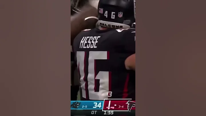 Younghoe Koo game winning field goal in overtime vs Panthers #shorts #nfl