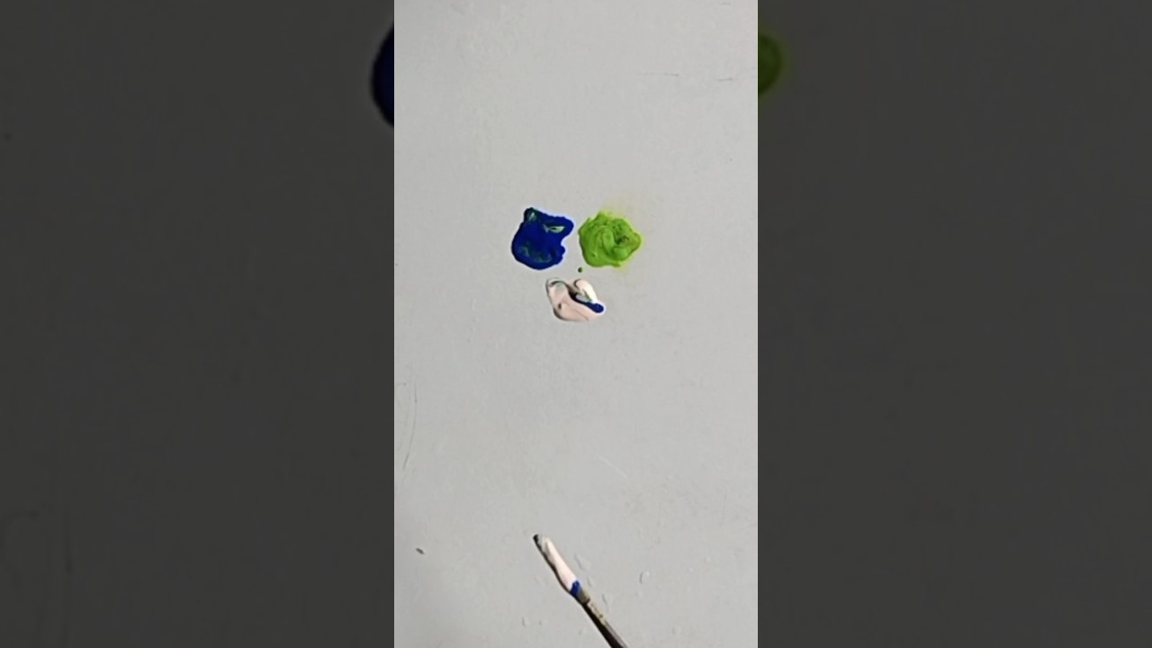 Light Green colour mixing 🎨||