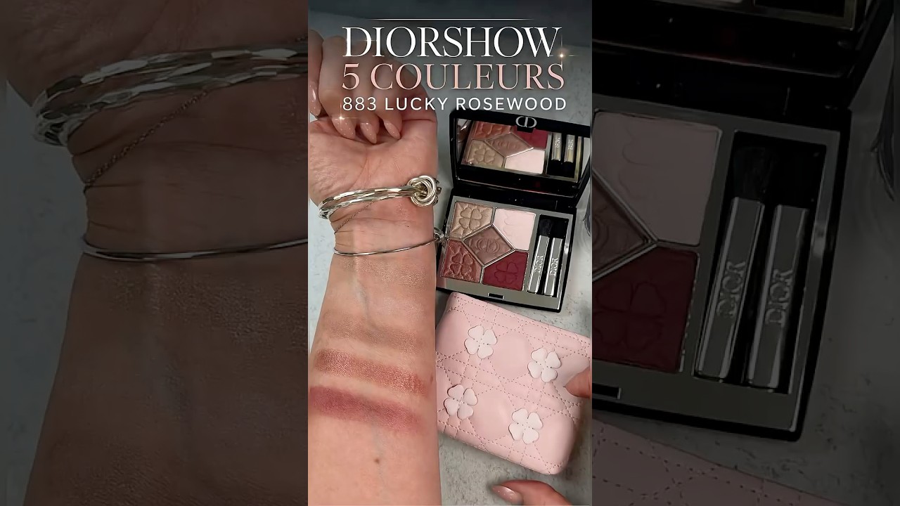 Live Swatch of Dior Diorshow 5 Couleurs - Lucky Rosewood (883