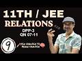 Class 11 Maths Relations | DPP-3 Questions 7–11 | Full Explanation by RK Jain Sir
