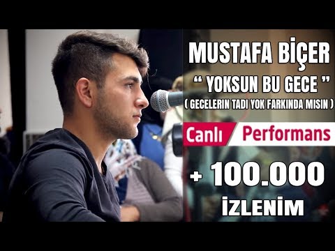 Mustafa Biçer | Yoksun Bu Gece ( Gecelerin Tadı Yok Farkındamısın )Canlı Performans Bomba Parça