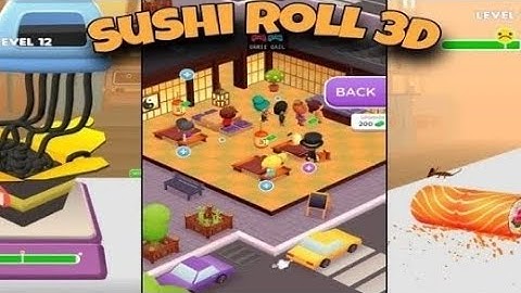 Sushi Roll 3D New #gameplay #walkthrough android (iOS)#youtubeviralvideo #youtubegaming #likeforlike