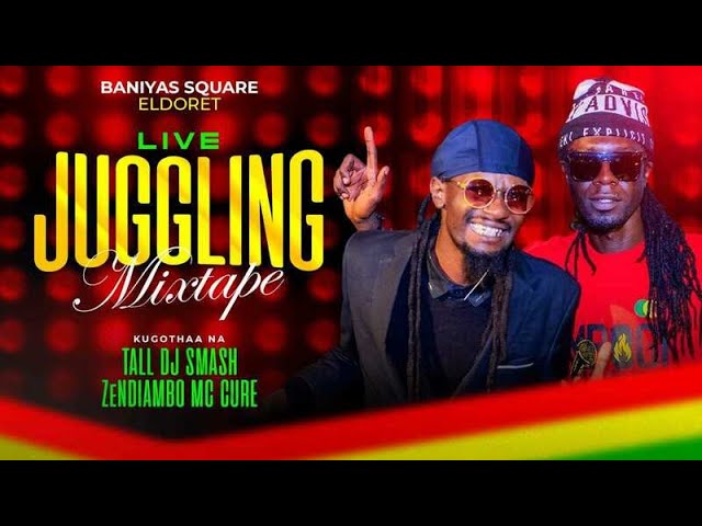 Zendiambo and Tall DJ Smash present a live juggling mixtape at Baniyas Square, Eldoret. class=