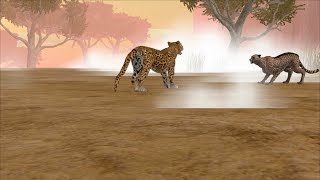 Furious Cheetah VS Angry Leopard And Elderly Lion Boss Fight, Ultimate Savanna Simulator