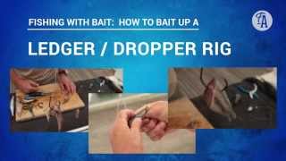 BAIT FISHING: How to put bait on a LEDGER/DROPPER rig, pilchard, squid,  bonito 