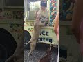 Dogs getting excited when ice cream truck pulls up to their house!
