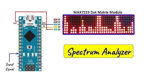 MAX7219 Dot Matrix Spectrum Analyzer