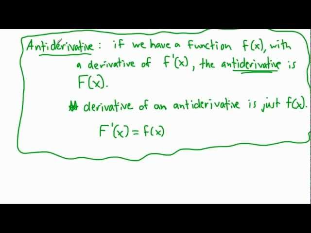Calculus - Integrals - indefinite integral, antiderivative (2/3) - (IB Math, GCSE, A level, AP)