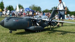 R/C PARACHUT JUMPER out the A400M, let's fly !! RC MILITARY AIRBUS A400M Scale Modell Airplane