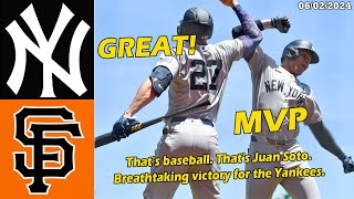 Yankees vs. Giants [FULLGAME] Highlights , Jun 02 2024 | MLB Season 2024