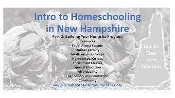 Intro to Homeschooling Part 2 -- Building Your Home Ed Program Updated 2022