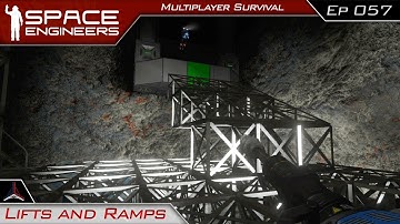 Lifts and Ramps | Space Engineers Multiplayer Survival Video - Modded | #57