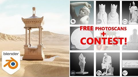 Create a Desert Scene in Blender with Free Photoscans + Contest!