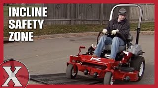 Incline Safety Zone  Riding Mower Safety on Slopes