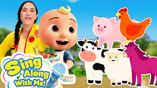 Hello Farm Animals 🐄 Old Mac Donalds | The Melon Patch | Sing Along With Me! | Kids Songs