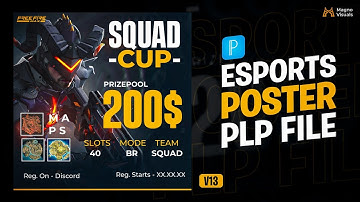 Free To Use 🔥 Esports Poster PLP File || @magno.visuals