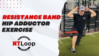 NT Loop Hip Adductor Shuffle || Resistance Band Hip Adductor Exercise