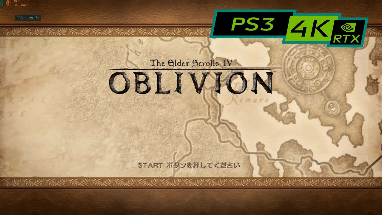 The Elder Scrolls IV: Oblivion / 4K PS3 emulator RPCS3 / RTX 2080ti x ...