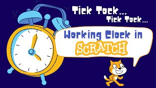 How to make a clock in Scratch | Scratch tutorial for beginners #howtomakeaclockinscratch