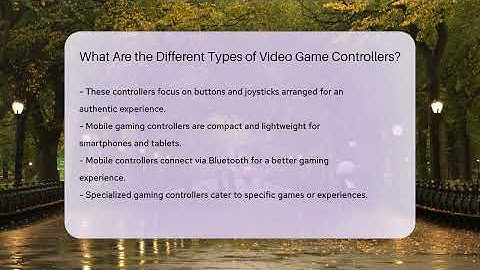 What Are the Different Types of Video Game Controllers? | Video Gamers Vault News