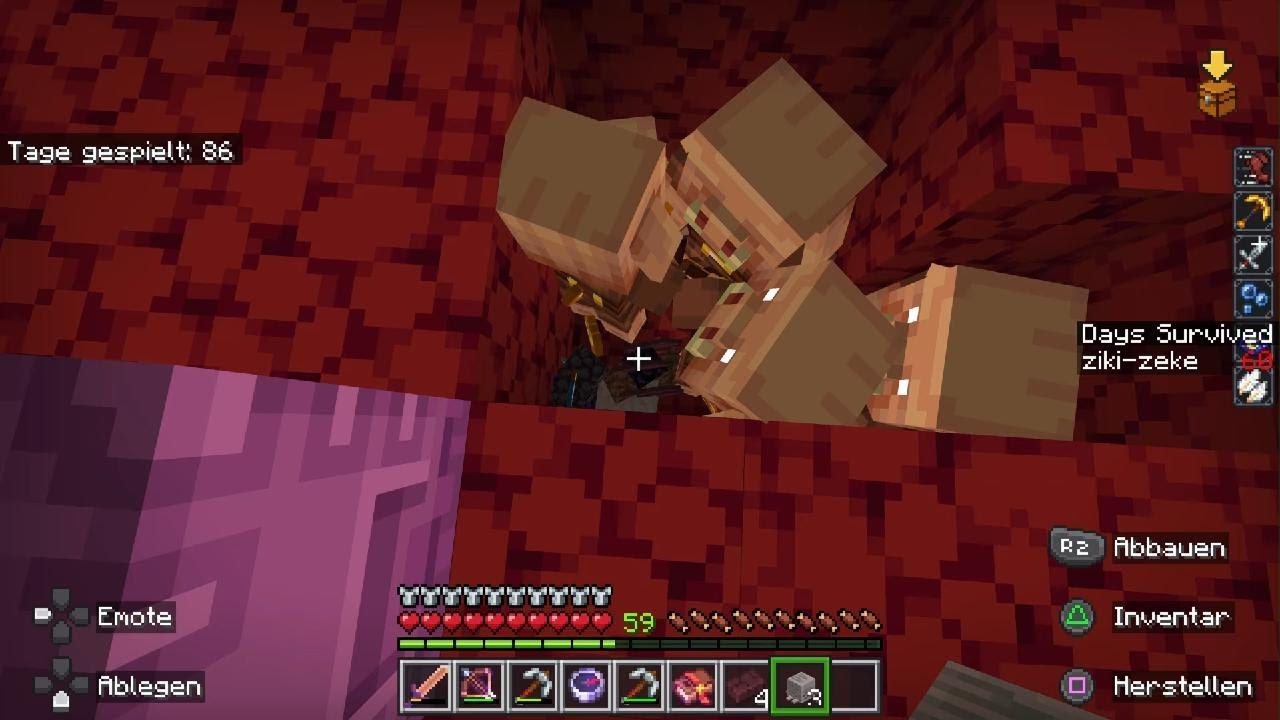 Schnell gahs sameln in Minecraft