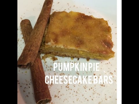 Pumpkin Pie Cheesecake Bars ~ Dollar Tree Gourmet