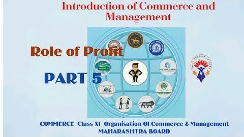 Role of Profit in Business Class XI OCM CHAPTER 1 Introduction to Commerce and Management
