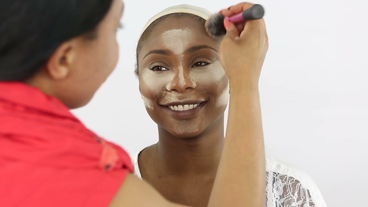 BRIDAL MAKEUP AND HAIR NIGERIAN WEDDING DARK SKIN BRIDE EP2 YouTube