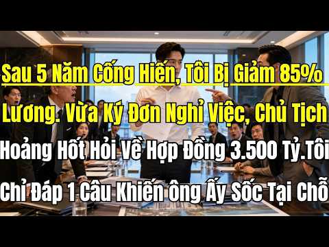 Sau 5 Năm Cống Hiến, Tôi Bị Giảm 85% Lương. Vừa Ký Đơn Nghỉ Việc, Chủ Tịch Hoảng Hốt Hỏi Về