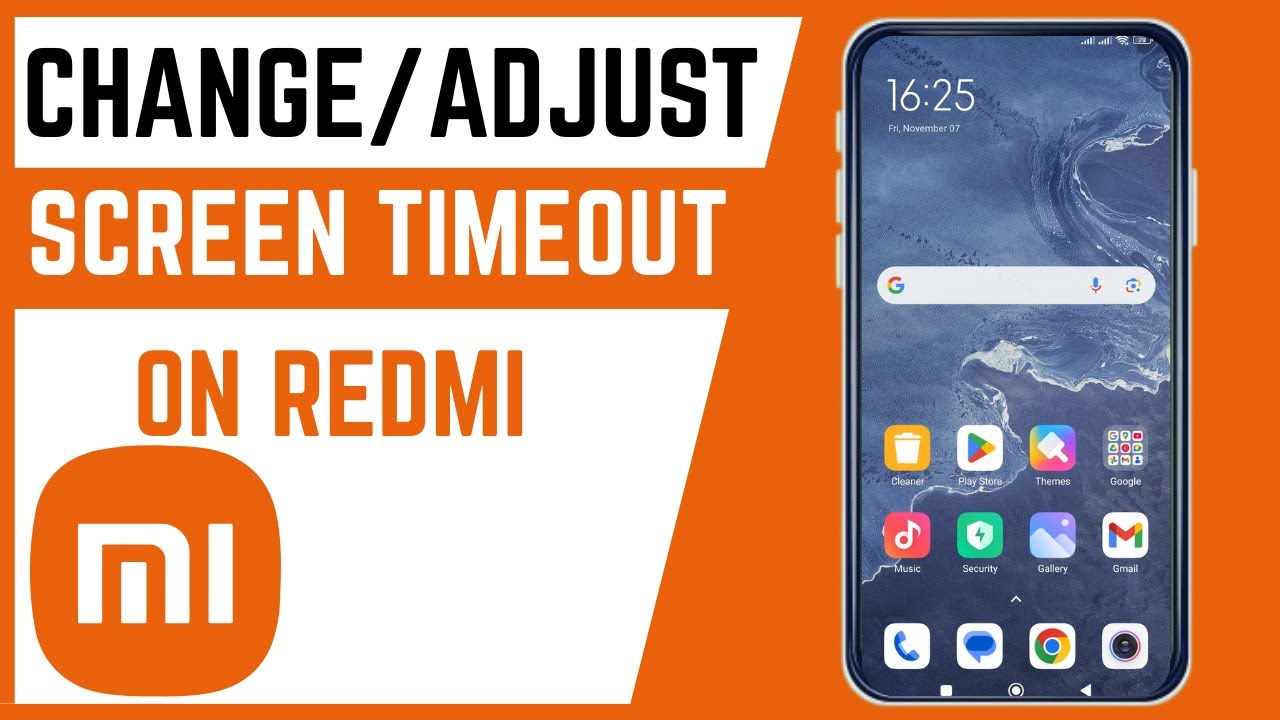 How To Change Screen Timeout On Redmi Smartphone - YouTube