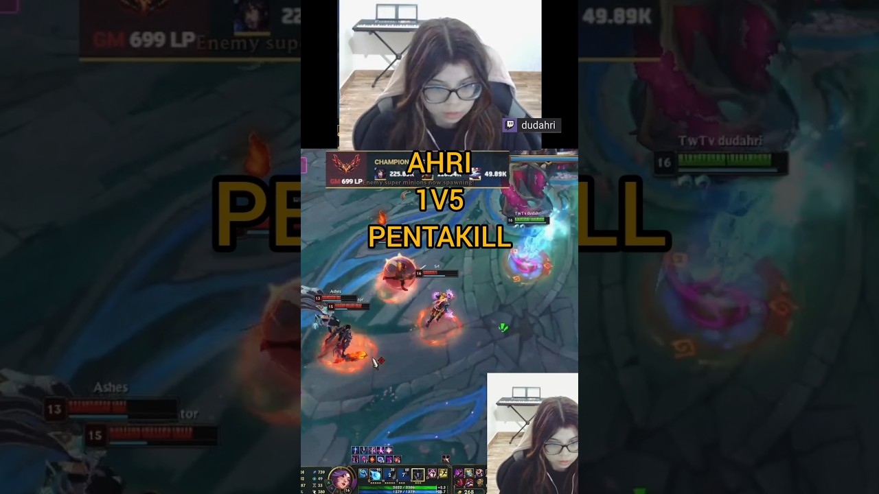 Ahri 1v5 pentakill  |  