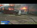 В селе Грановщина Иркутского района во время пожара сгорело 4 деревянных усадьбы