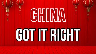CHINA 🇨🇳 GOT IT RIGHT