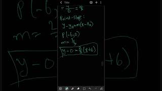 equation of a line