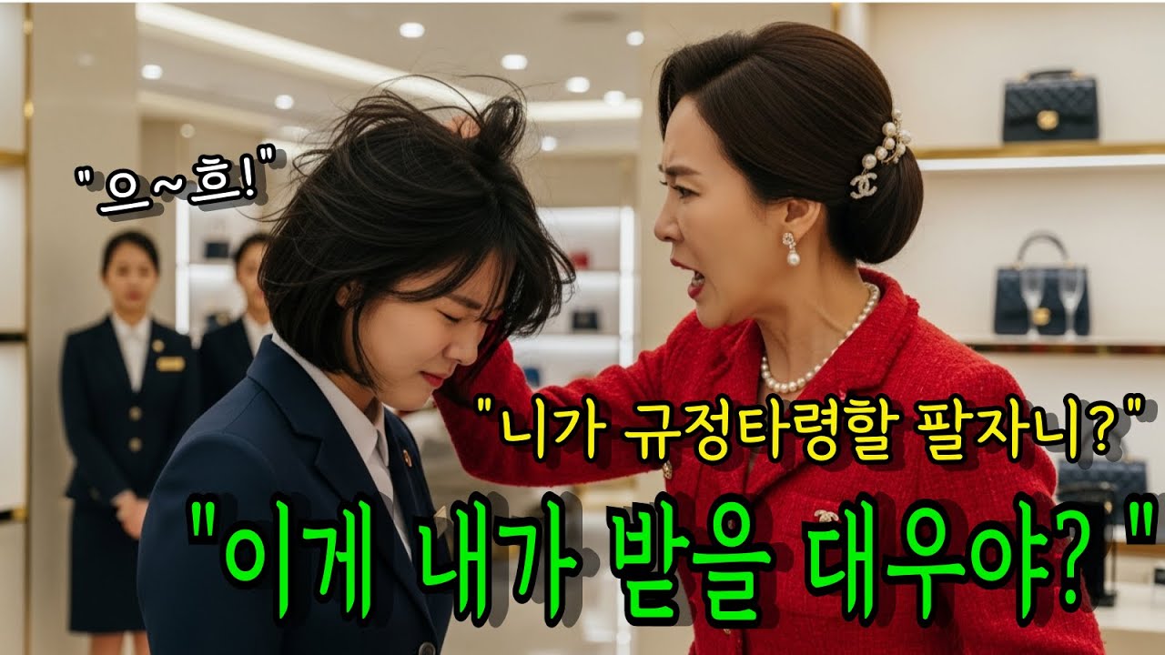 백화점 VIP 명품매장에서 