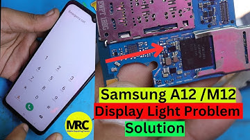 Samsung A12 Display Light Problem Solution | Samsung M12 Display Light Problem Solution